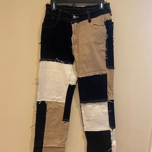 Y2K Patchwork Pants